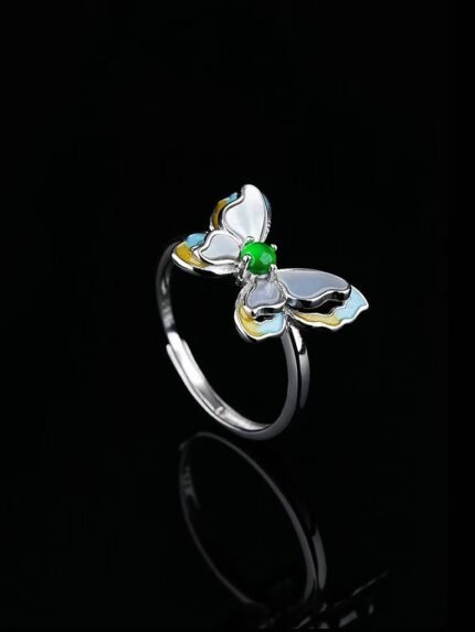 myglowjewelsTrendy Open – Work Butterfly Ring – Eye – catching open – cut butterfly design, pave – set crystals for a glamorous shine, and adjustable band for a comfy fit. Ideal for boho – chic or modern minimalist styles