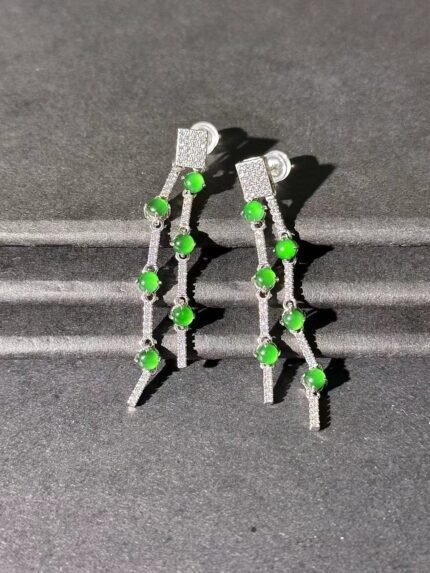 myglowjewels Natural Jadeite Pendant Necklace,S925 Silver Pendant,Healing Jewelry,Women’s Pendant Necklaces, Fashion Jewelry