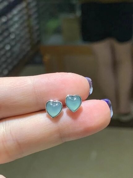 myglowjewels“Boho Chic Butterfly Studs with Mother – of – Pearl & Green Gem – Dainty Silver – Plated Earrings for Everyday Elegance | Perfect Gift for Her”